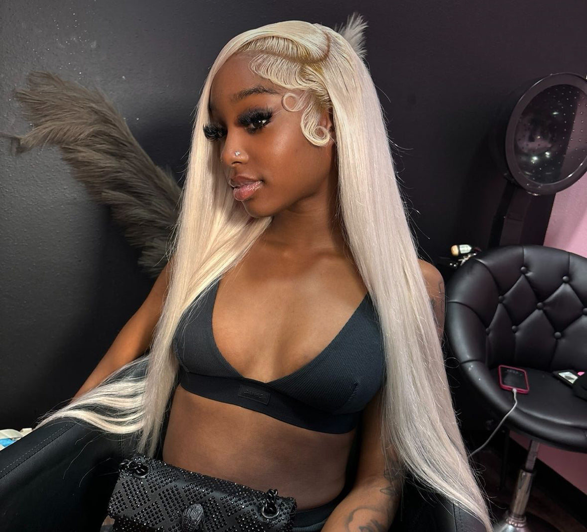 Custom HD 13*4 Virgin Frontal Wig